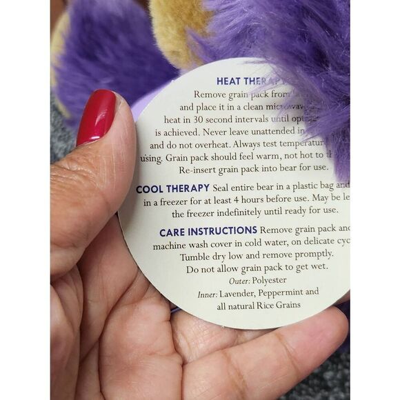 Aroma Bear by Soft Surroundings Soothing 16" Plush Heat Cold Therapy #A79 - Picture 3 of 10